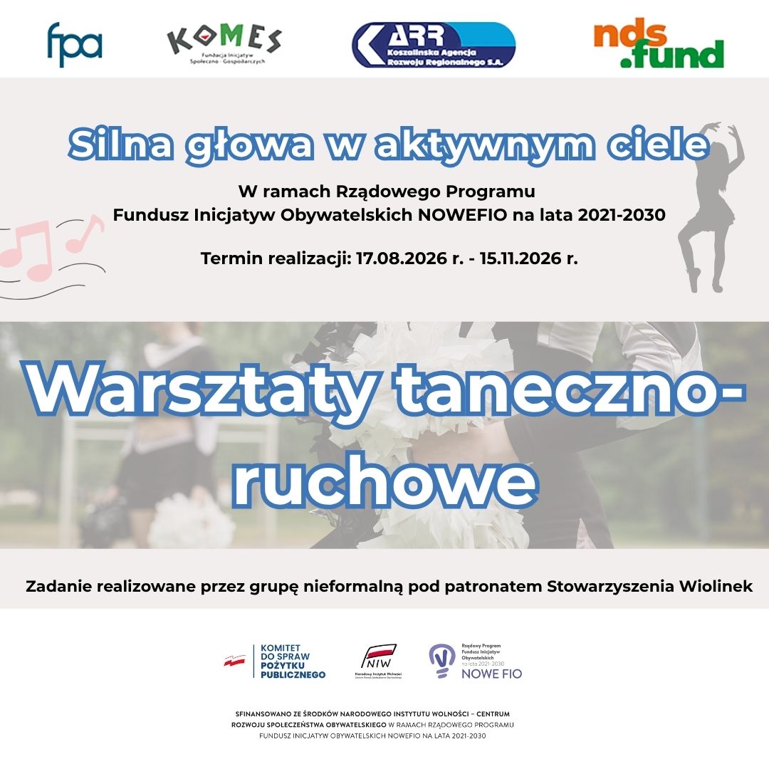 Ruch, pasja i rozwój. Przed nami warsztaty taneczno-ruchowe!